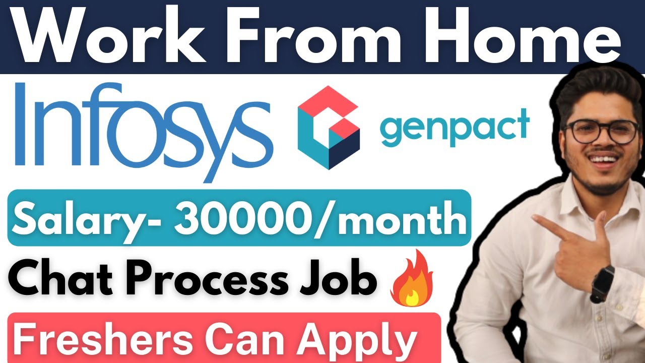 Genpact Recruitment 2022 | Infosys work from home jobs | Genpact jobs for Freshers | Work from home
