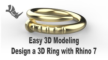 3D Modeling Basics with Rhino - Create Amazing 3D Ring with a Few Simple Command #419
