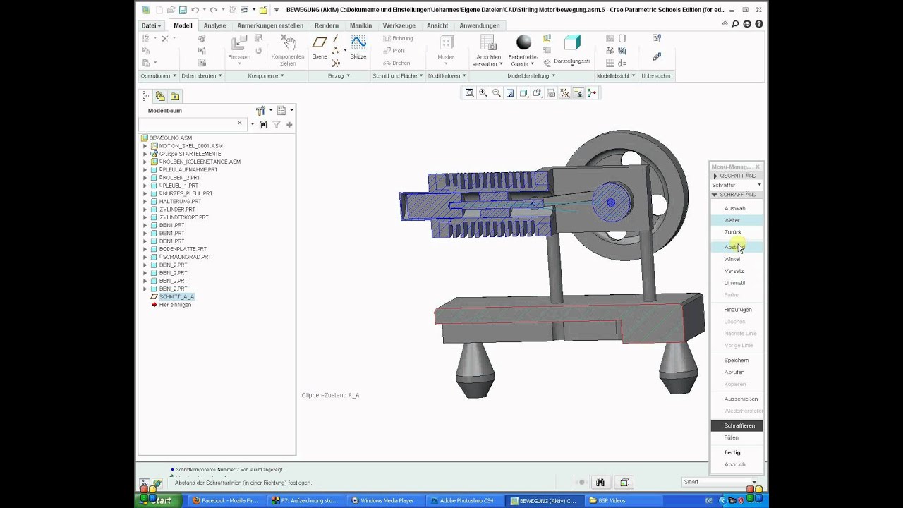 Creo Ptc 10 Schnitte Youtube