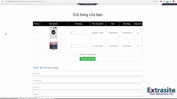 Bài 13 : Web điện máy PHP - Điền thông tin khách hàng giỏ hàng