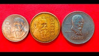 Mexico 50, 100, 500 Pesos 1985-1987   Any Value Here?