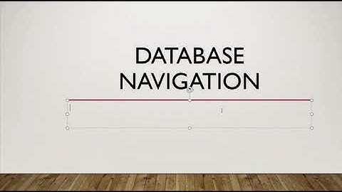 UCM 60202U2 Database Navigation