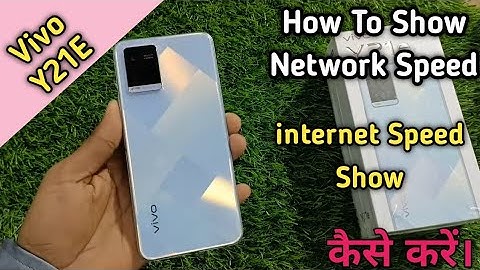How To Show Network Speed in Vivo Y21E,Vivo Y21e Main internet Speed Show Keise Kare, internet Speed