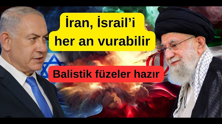 İran, İsrail'i her an vurabilir.