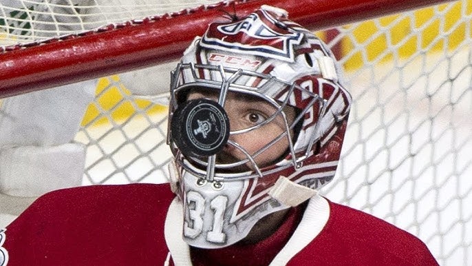 Jacob Markstrom unveils new “Lava Skull” goalie mask. - HockeyFeed