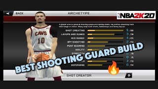 BEST SHOOTING GUARD BUILD ON NBA 2K20 MOBILE