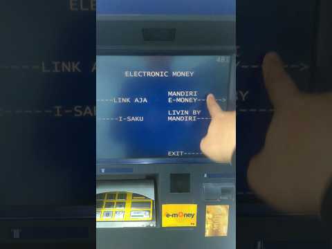 CARA MUDAH CEK SALDO E-MONEY/ E TOLL DI ATM, TANPA KARTU ATM #shorts