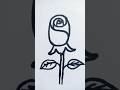 Letter S to Rose drawing easy #shortsfeed #trending #shorts