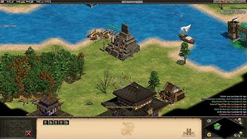 Age of Empires 2 HD - 1v7 Hardest AI Wonder Attack (Rivers, 500 Pop)