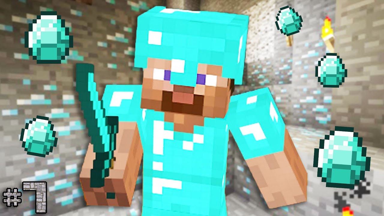 Covered Myself in Diamonds in Minecraft | Part 7 - YouTube
