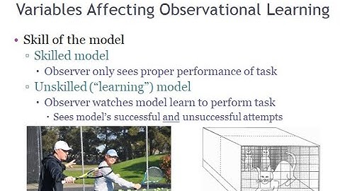 PSYC 370 Video Lecture - Variables Affecting Observational Learning