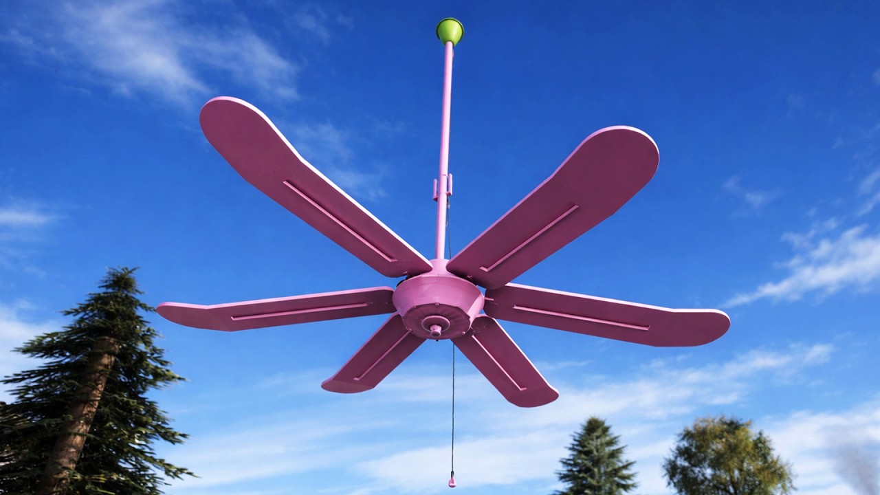 Самодельный 9-лопастной шатающийся потолочный вентилятор | Roblox