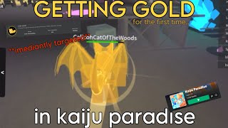 GETTING GOLD IN KAIJU PARADISE (ROBLOX) by quit 1,142 views 10 months ago 4 minutes, 39 seconds