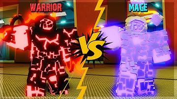 MAGE VS WARRIOR WHO IS BETTER? WHAT IS THE BEST SKILL? IN ORBITAL OUTPOST DUNGEON QUEST ROBLOX