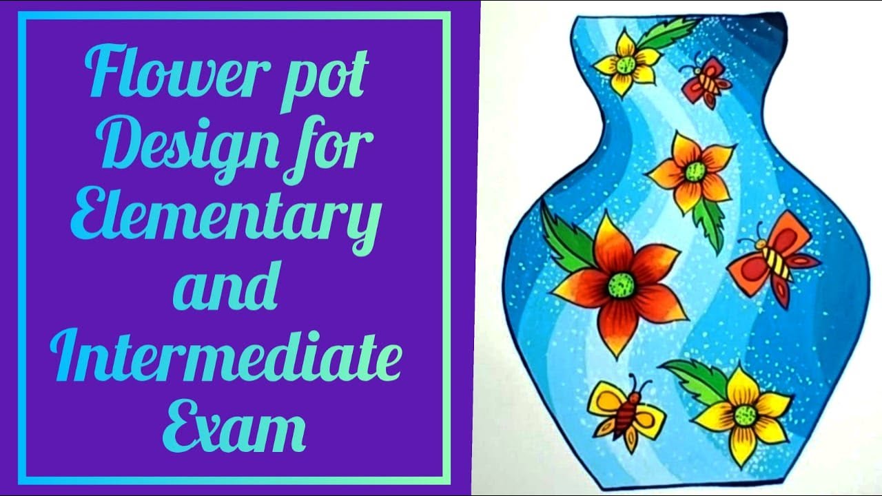 Flower Pot Design For Elementary And