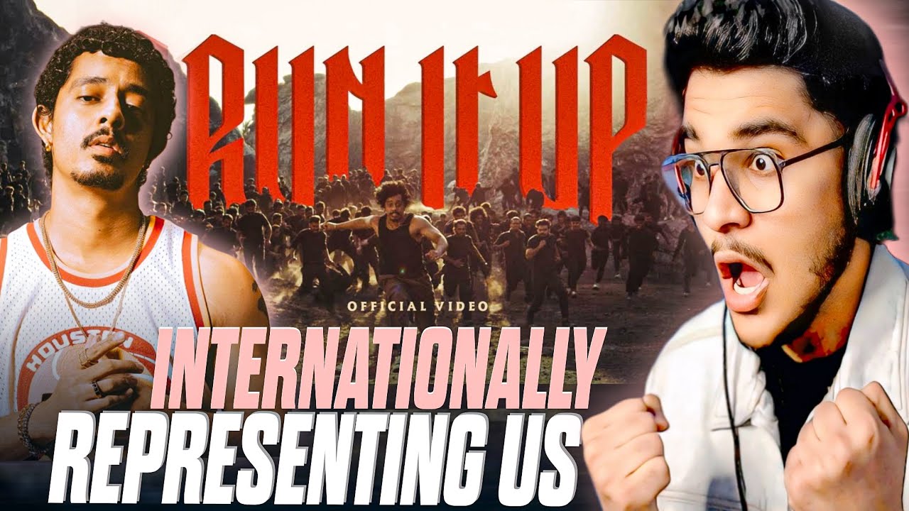 Reaction on Run it Up by Hanumankind Ft. Kalmi 🤯 Represented Indian ...