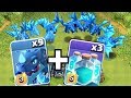 THE MOST E-DRAGONS POSSIBLE!! "Clash Of Clans" CLONE WARS!!
