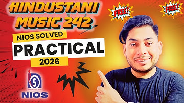 NIOS 10th Hindustani Music 242 Practical File + Viva Solution | Practical 2025-26 #niospractical