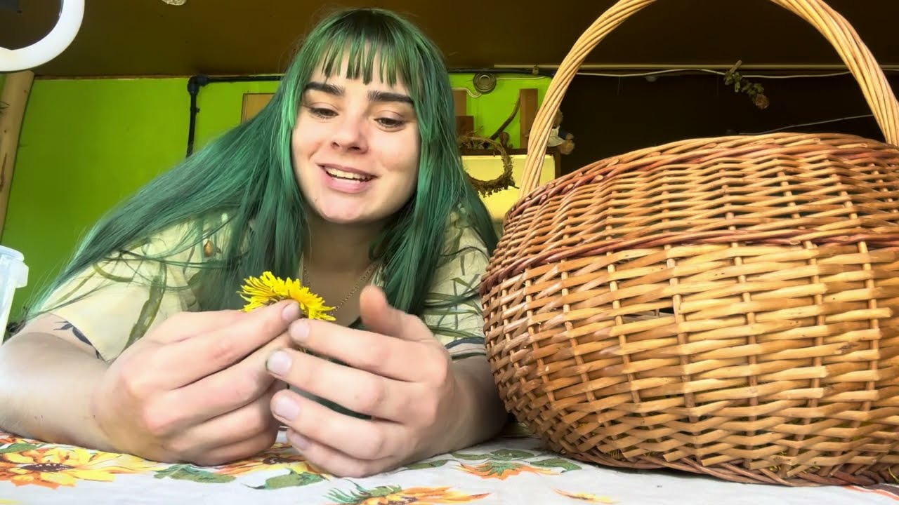 bake a dandelion cake using real dandelions! Foraged food
