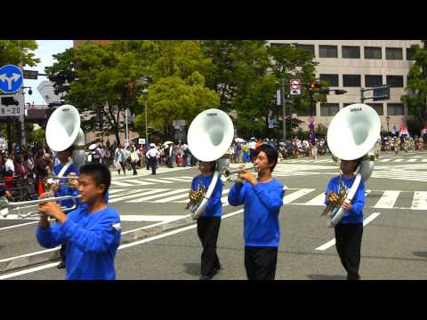 駒澤大高校・ボーイスカウト神奈川連盟・綾北""Mercury winds" with R.J.H.S., Yokohama Parade (Super 25-27)  ザよこはまパレード2014
