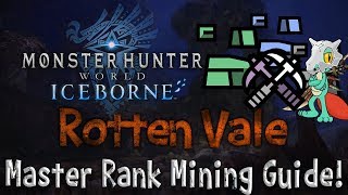 Monster Hunter World Iceborne: Rotten Vale - Mining Guild! (How To Get MORE Meldspar Ore!)