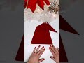 Weihnachtsmütze falten in nur 1 Minute!  So einfach gehts! #decor #servietten #diy