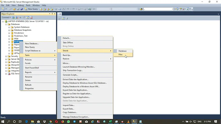 SQL Log file clear