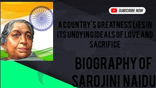 Biography of Sarojini Naidu | The Nightingale of India | Famous political Activist