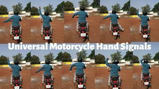 Universal Motorcycle Rider Hand Signals | Group Riding | Bike riding hand signals | Only for Bikers