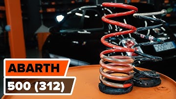 How to change rear springs on ABARTH 500 (312) [TUTORIAL AUTODOC]