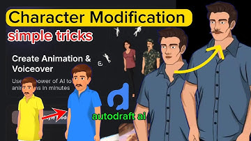 Autodraft AI Character Kaise Modify Karein | Modify Character Dress & Face