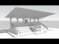 SKETCHUP TUTORIAL - Mini Stadium (Timelaps)