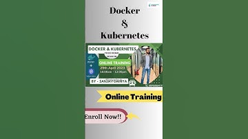 Docker & Kubernetes Online Training Batch| Free Demo Session|Live Class| Join Now| By Sanjay Dahiya