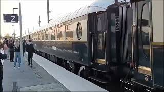 Inédit, trains spécial:Orient-Express en gare de Dole, jura, 39