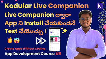 How to Use Kodular Companion & Kodular Live Connection Test in Telugu | Kodualr Live Test #kodular