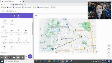 Constructing & Measuring a Line Segment in GeoGebra