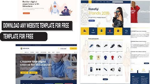 How to Download Website Templates For Free|| HTML5, BOOTSTRAP AND CSS, JAVASCRIPT