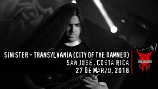 Sinister - Transylvania (City of the Damned) (27 de Marzo 2018, Costa Rica)