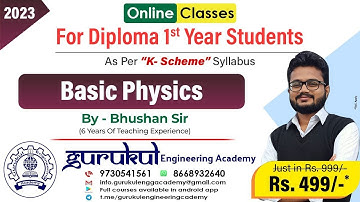 Units and Measurements MCQ | Basic Physics | MSBTE K - Scheme | By Gurukul Engineering Academy.