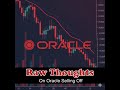 Raw Thoughts on Oracle's Sell-Off