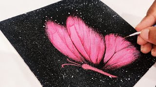 Easy Butterfly painting | Acrylic Painting For Beginners | How to paint Butterfly | Step By Step