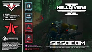 HELLDIVERS 2: SESOCOM | SOLO COMMANDO Deathless Full Clear Max Difficulty