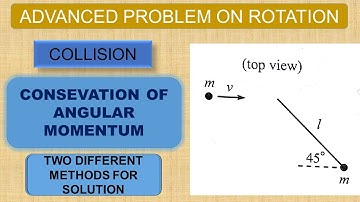 Rotational mechanics | Advanced problem | collision | Angular Momentum