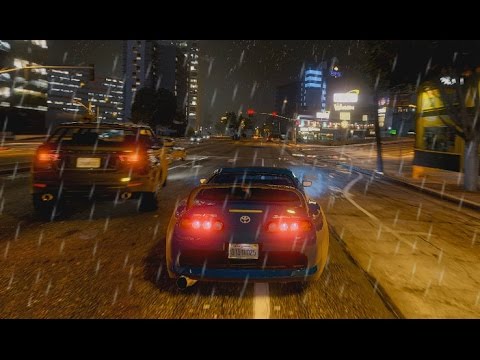 GTA 5 PC NEW REALISTIC RAIN MOD INSPIRED IN NEED FOR SPEED - YouTube