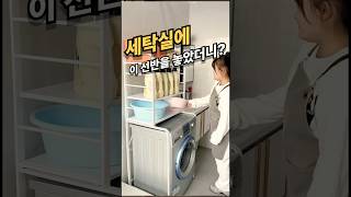 세탁기 위에 이걸 놓았더니??