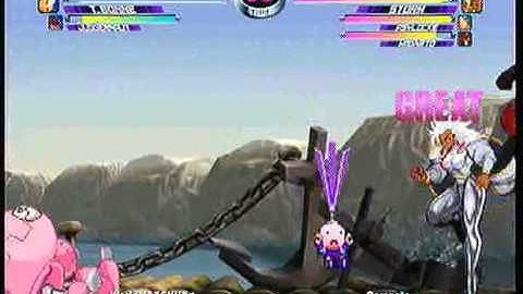 MvC2 Online (360): WorldMATCHUE (Jug/Tron/Doom) vs Brett (MSP) 9 .:7.12.11:.