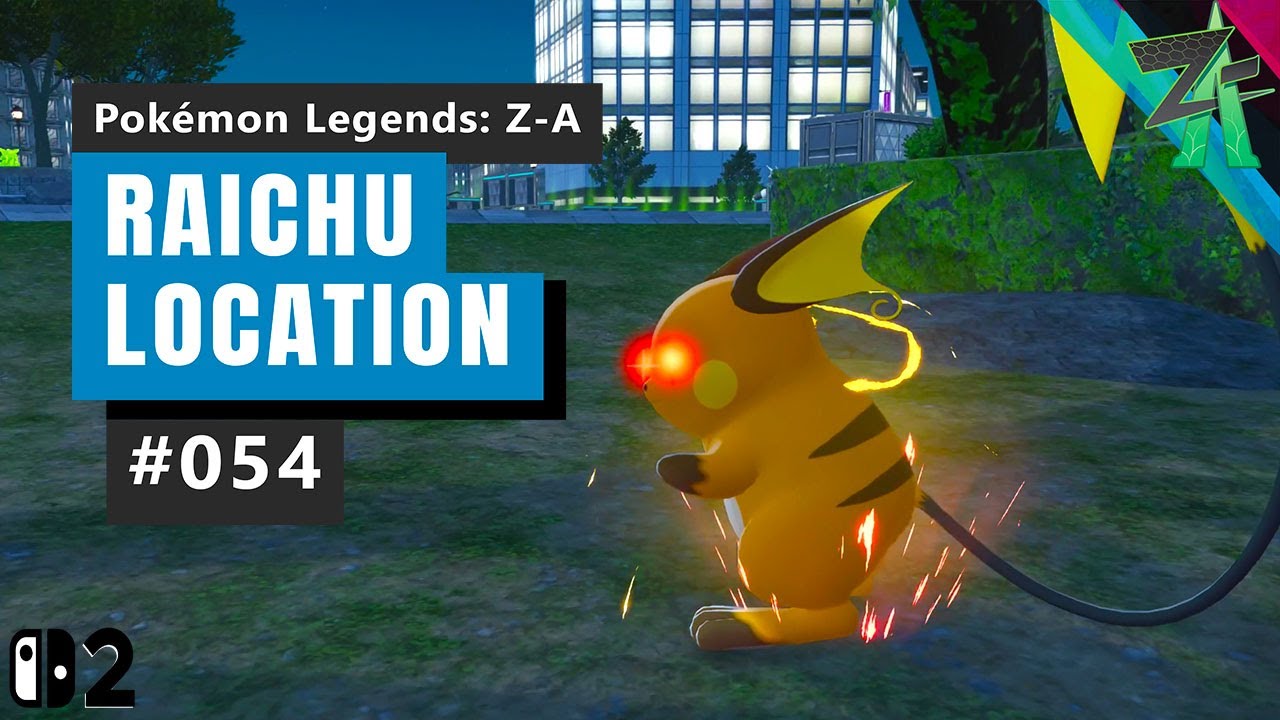 Finding the Rare Alpha Raichu in Pokemon Legends Z-A - YouTube