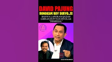 DAVID PAJUNG BUNGKAM ROY SURYO.‼#trending #david #roysuryo #gibran
