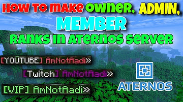 How To Add Ranks To Your Aternos/Minecraft Server |  1.20+ | PowerRanks Tutorial