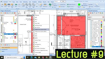 Creating a New Section of a Takeoff in Planswift  || Subtract Area || Lecture #9